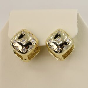 Cercei placati cu aur model CJ623 - dimensiune 1 cm