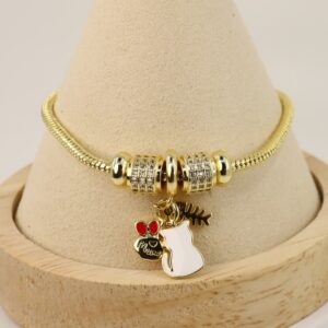 Bratara placata cu aur 14K model BB531 - 21 cm