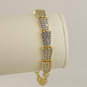 Bratara placata cu aur 14K model BB529 - 19 cm