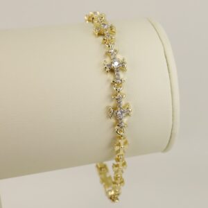 Bratara placata cu aur 14K model BB532 - 19 cm