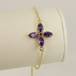 Bratara placata cu aur 14K model BB523 - reglabila