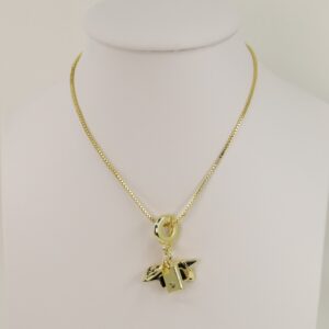 Lant cu pandativ placat cu aur 14K Model LL466 – 55 cm