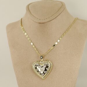 Lant cu pandativ placat cu aur 14K Model LL520 – 45 cm