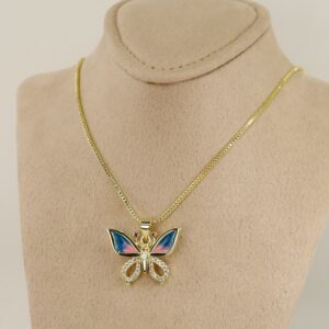 Lant cu pandativ placat cu aur 14K Model LL511 – 45 cm