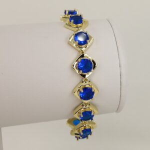 Bratara placata cu aur 14K model BB653 - 19 cm