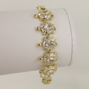 Bratara placata cu aur 14K model BB642 - 19 cm