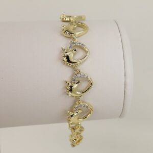 Bratara placata cu aur 14K model BB646 - 19 cm