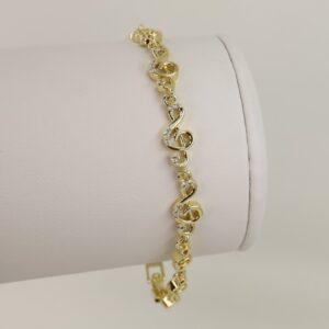 Bratara placata cu aur 14K model BB645 - 19 cm