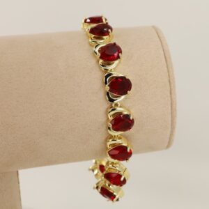 Bratara placata cu aur 14K model BB546  - 19 cm