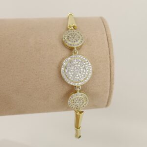 Bratara placata cu aur 14K model BB554 - 21 cm