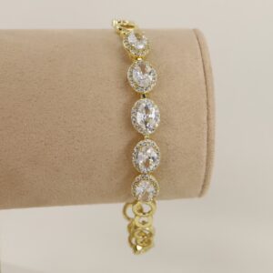 Bratara placata cu aur 14K model BB556 - 19 cm