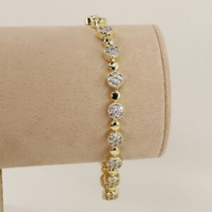 Bratara placata cu aur 14K model BB548 - 19 cm