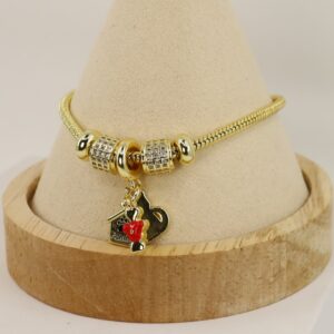 Bratara placata cu aur 14K model BB558 - 25 cm