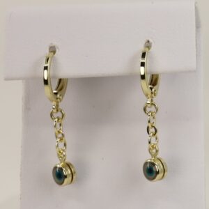 Cercei placati cu aur model CC024 - dimensiune 3,5 cm