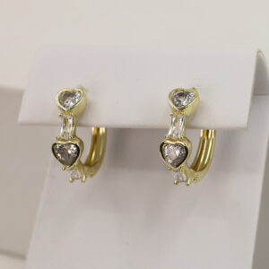 Cercei placati cu aur model CC019 - dimensiune 1,5 cm