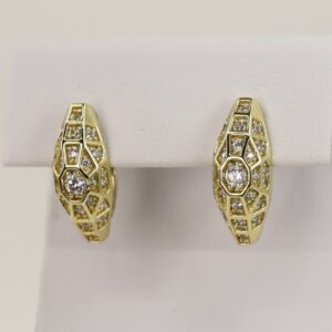 Cercei placati cu aur model CC013 - dimensiune 1,5 cm