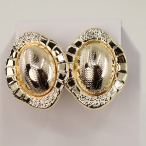 Cercei placati cu aur model CC063 - dimensiune 2,5 cm