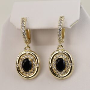 Cercei placati cu aur model CC075 - dimensiune 2,5 cm