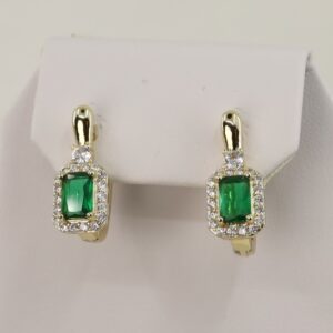 Cercei placati cu aur model CC051 - dimensiune 1,3 cm