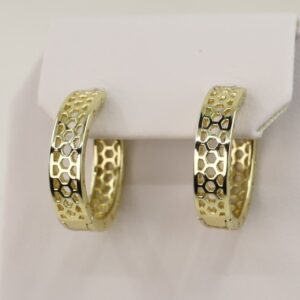 Cercei placati cu aur model CC089 - dimensiune 1,3 cm