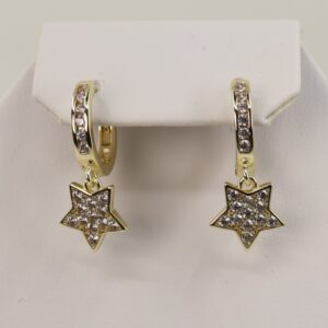 Cercei placati cu aur model CC056 - dimensiune 3 cm