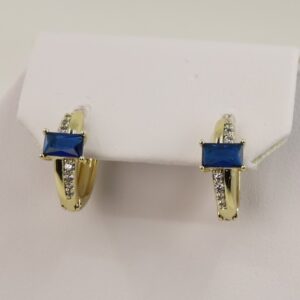 Cercei placati cu aur model CC085 - dimensiune 1 cm